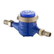 DN15 household and civil metering precision cold water meter. Threaded copper cover, copper connection, digital pointer. Highly sensitive water meter