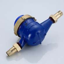 Ningbo rotor wet type. Water meter digital pointer combination 6 points household copper plating connection high sensitive wholesale for renting room. Water meter
