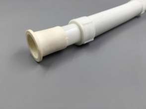 Silicone drainage pipe with steel wire. White telescopic pipe can be connected indefinitely. Telescopic drainage pipe.