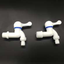 Guilin Hexin quick-open plastic white plastic faucet 4 minutes 6 minutes durable. Plastic faucet. Plastic faucet