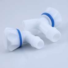 Guilin Hexin 4 points 6 points plastic faucet. Glue slow-opening cold faucet PP material. Glue faucet