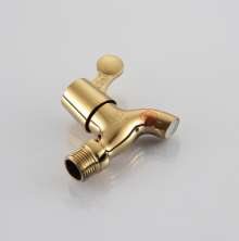Chunhong brand 4 points DN15 gold-plated polished quick-opening faucet faucet. Washing machine. All-bronze faucet. Golden 86032 faucet