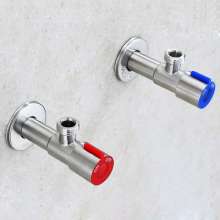 304 stainless steel plus long triangle valve. Water heater toilet triangle valve hot and cold water stop valve household 4 four points. Angle valve