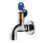 Brass lock key washing machine faucet. Outdoor balcony mop pool 4 points DN15 quick boiling faucet. Faucet