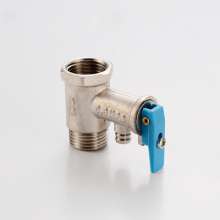 Electric water heater pressure reducing valve DN15. Copper 0.75mpa safety valve pressure relief valve. Household 4 points. Safety valve