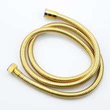 Golden stainless steel shower head encryption shower pipe copper cap 4 points gold-plated shower hose household .shower hose