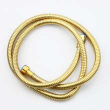 Golden stainless steel shower head encryption shower pipe copper cap 4 points gold-plated shower hose household .shower hose