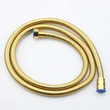 Golden stainless steel shower head encryption shower pipe copper cap 4 points gold-plated shower hose household .shower hose
