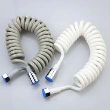 Telescopic anti-twist shower hose. Telephone line shower hose 4 points water inlet pipe 3 meters. Shower hose