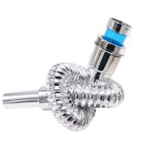 Electroplating telescopic wash basin sink drain pipe. Mop pool drain pipe deodorant extension pipe. drain pipe