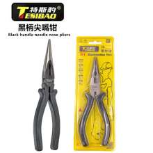 Tesi Leopard American black handle needle nose pliers 6 inch 150mm needle nose pliers needle nose pliers wire cutters vise pliers clamp pliers