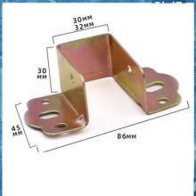 Thickened cradle, wooden square bracket, ear beam, horizontal bracket, reaming bed bracket, bed bracket hardware fittings connecting piece