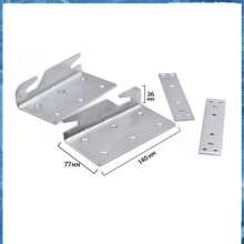 Hardware accessories corner code Invisible bed hanger Wooden bed fixed angle iron connector White galvanized bed hinge Customized