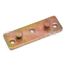 Factory bed corner code, furniture hardware accessories, right-angle fixed invisible bed hanger, color-plated zinc bed plug connector