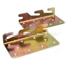 Bed hinge angle code modern simple invisible bed hanging connector furniture hardware color-plated zinc bed angle iron factory direct supply