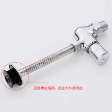 Copper urinal flush valve. Surface mounted urinal flush valve. Manual urinal delay press type