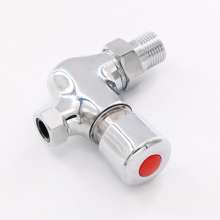 Copper urinal flush valve. Surface mounted urinal flush valve. Manual urinal delay press type