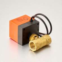 Bridge shield valve brass electric two-way ball valve. Mini three-wire two-control central air-conditioning fan coil electric ball valve. Ball valve