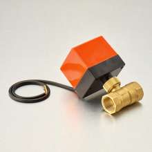 Bridge shield valve brass electric two-way ball valve. Mini three-wire two-control central air-conditioning fan coil electric ball valve. Ball valve