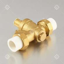 Bridge shield valve PPR pressure reducing valve .DN20 engineering leak-proof pressure reducing valve .Brass body double union hot melt pressure reducing valve