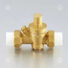 Bridge shield valve PPR pressure reducing valve .DN20 engineering leak-proof pressure reducing valve .Brass body double union hot melt pressure reducing valve