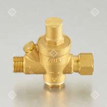 Bridge shield valve DN15 live connection external wire brass pressure reducing valve. Adjustable tap water piston pressure regulating valve