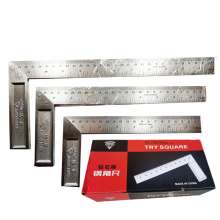 Diamond square (6-12 inches) Steel square, square ruler, carpenter's ruler, steel ruler, carpenter's measuring tool