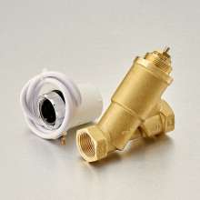 Bridge shield valve Brass dynamic balance electric two-way valve. Flow control valve for building air conditioner water machine. Valve