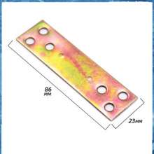 加厚连接片隐形 镀彩锌直条片一字角码固定角铁五金配件 厂家直供