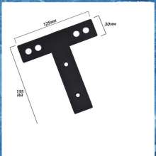 Factory direct supply, invisible connector, black-jet punched T-shaped thickened angle iron bracket fixing hardware accessories