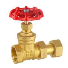 Bridge shield valve. Forged brass meter front telescopic gate valve. Tap water pipeline water meter supporting live copper gate valve