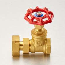 Bridge shield valve. Forged brass meter front telescopic gate valve. Tap water pipeline water meter supporting live copper gate valve