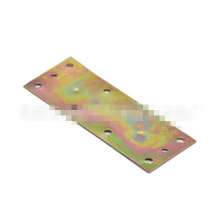 Factory direct supply One-word connecting piece thickening, color-plated zinc perforated photo frame hardware accessories, straight piece, angle code, flat angle piece