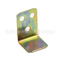 Furniture corner code, desk right-angle fixer, table and chair reinforcement, color-plated zinc iron corner connector