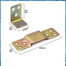 Furniture corner code, desk right-angle fixer, table and chair reinforcement, color-plated zinc iron corner connector