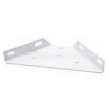 Factory direct supply White sprayed bed corner triangle support frame Thicken spray paint to reinforce the corner brace furniture connector of the big bed