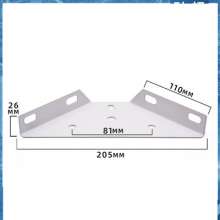 Factory direct supply White sprayed bed corner triangle support frame Thicken spray paint to reinforce the corner brace furniture connector of the big bed