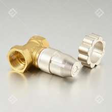 Bridge shield brass magnetic locking regulating valve .59-1 copper double inner wire manual flow regulating valve .door anti-theft locking valve