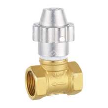 Bridge shield brass magnetic locking regulating valve .59-1 copper double inner wire manual flow regulating valve .door anti-theft locking valve