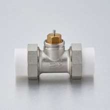 Bridge shield valve PPR live connection hot melt automatic straight temperature control valve 591 brass HVAC radiator card sleeve control valve. Control valve