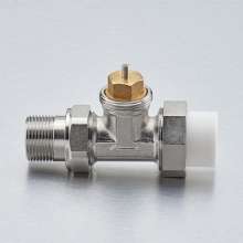Bridge shield valve brass temperature control valve straight type 4 points 6 points heating radiator engineering home improvement threaded electric regulating valve. regulating valve