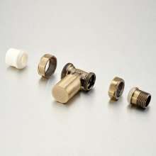 Bridge shield valve straight PPR manual temperature control valve bronze 4 points 6 points temperature control valve. Yuhuan