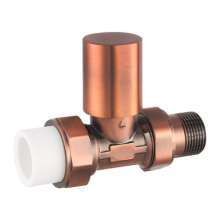 Bridge shield valve straight PPR manual temperature control valve bronze 4 points 6 points temperature control valve Yuhuan. Regulating valve