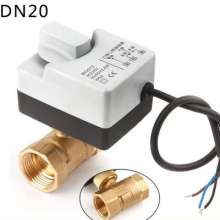 DN25 electric ball valve miniature two-way three-way ball valve. Manually integrated central air-conditioning electric valve