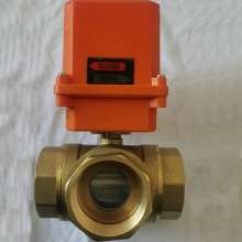 Platform electric three-way ball valve. T-type L-type electric ball valve. Central air-conditioning duct electric valve. Electric valve