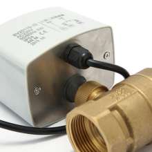 DC24V electric two-way valve. Three-wire two-control two-way ball valve Central air-conditioning fan coil electric ball valve