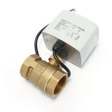 DC24V electric two-way valve. Three-wire two-control two-way ball valve Central air-conditioning fan coil electric ball valve