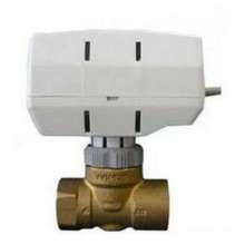 Brass electric two-way valve. Siemens central air-conditioning fan coil two-way valve. DN20 electric two-way valve