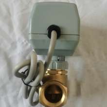 Brass electric two-way valve. Siemens central air-conditioning fan coil two-way valve. DN20 electric two-way valve