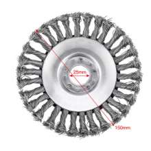 Lawn mower cutting head, weeding head cutting wheel, twisted wire bowl-shaped wire wheel, wire rust removal and weeding disc accessories